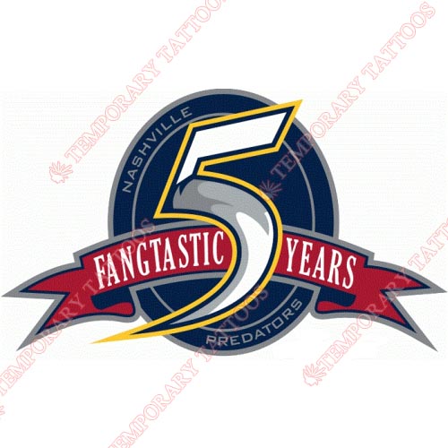 Nashville Predators Customize Temporary Tattoos Stickers NO.218